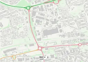 RG21 6 Postcode Sector Print Map