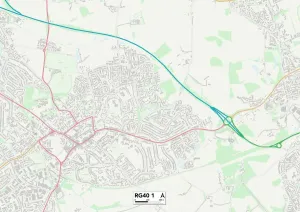 Wokingham RG40 1 Print Map Sector