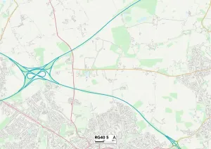 Wokingham RG40 5 Print Map Sector