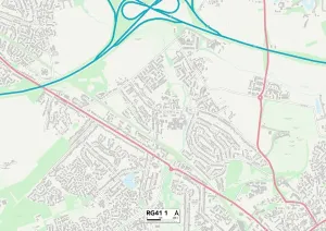 Wokingham RG41 1 Print Map Postcode Sector