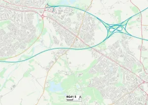 Wokingham RG41 5 Print Map Sector