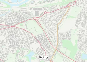 Wokingham RG6 1 Print Map Postcode Sector
