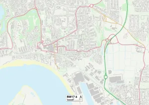 Thurrock RM17 6 Print Map Sector