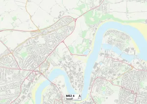 Medway ME2 4 Print Postcode Sector Map