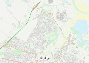 ME - Rochester Prints: Swale ME10 2 Postcode Sector Print Map