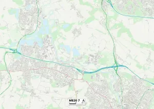 ME - Rochester Prints: Tonbridge and Malling ME20 7 Print Map Sector