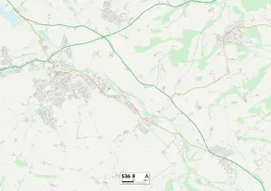 Barnsley S36 8 Postcode Sector Print Map