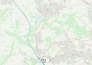 Barnsley S70 5 Postcode Sector Print Map