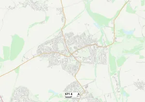 S - Sheffield Prints: Barnsley S71 4 Postcode Sector Print Map