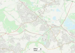 S - Sheffield Prints: Barnsley S73 0 Print Map Sector