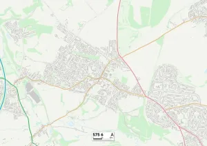 Barnsley S75 6 Postcode Sector Print Map