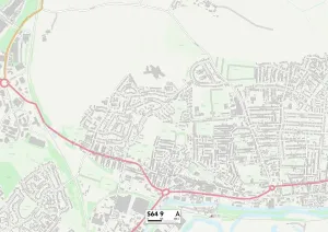 Doncaster S64 9 Postcode Sector Print Map