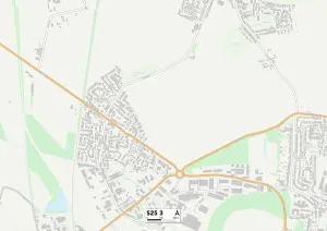 Rotherham S25 3 Postcode Sector Print Map