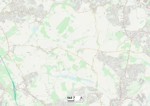 Rotherham S62 7 Postcode Sector Print Map