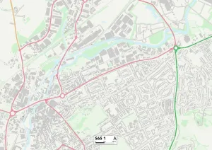 Rotherham S65 1 Postcode Sector Print Map