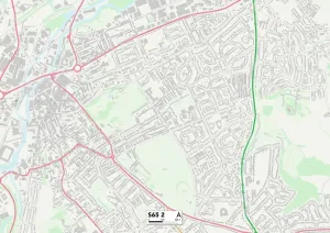 Rotherham S65 2 Print Map Sector