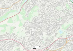 Sheffield S10 1 Print Map Postcode Sector