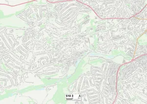Sheffield S10 3 Print Map