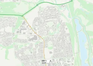 S - Sheffield Prints: Sheffield S20 1 Postcode Sector Print Map