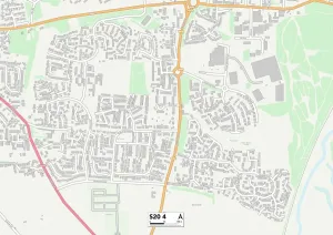 Sheffield S20 4 Postcode Sector Print Map