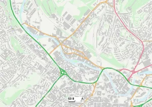 Sheffield S3 8 Print Map Sector