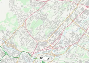 Sheffield S4 7 Postcode Sector Print Map