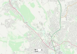 Sheffield S6 1 Postcode Sector Print Map