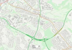 Sheffield S9 4 Postcode Sector Print Map