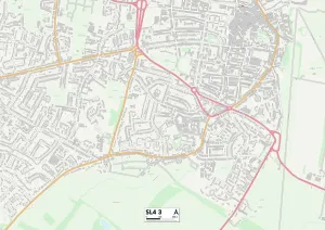 Bracknell Forest SL4 3 Print Map Sector