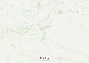 SN - Swindon Prints: Kennet SN10 4 Postcode Sector Print Map