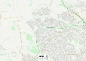 Swindon SN25 2 Print Map Postcode Sector