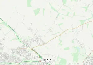 Swindon SN26 7 Postcode Sector Map Print