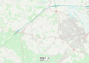 SO - Southampton Prints: New Forest SO40 2 Print Map