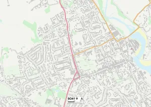 New Forest SO41 9 Print Map