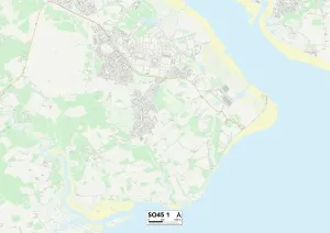 SO - Southampton Prints: New Forest SO45 1 Print Map