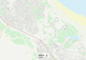 SO - Southampton Prints: New Forest SO45 3 Print Map