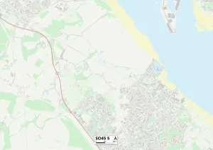New Forest SO45 5 Print Map