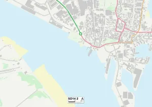 Southampton SO14 2 Print Map
