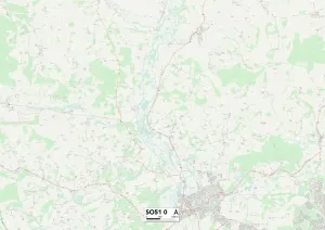 Test Valley SO51 0 Postcode Sector Print Map