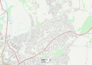 Test Valley SO51 7 Print Map