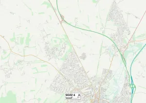 Winchester SO22 6 Print Map Sector