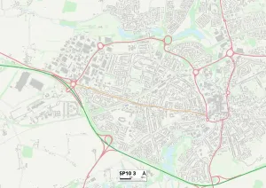 Test Valley SP10 3 Print Map