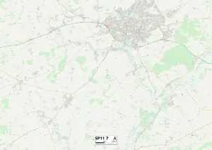 Test Valley SP11 7 Print Map Sector