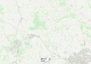 SP - Salisbury Prints: Test Valley SP11 9 Print Map Sector
