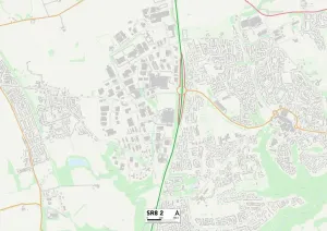 SR8 2 County Durham Print Map