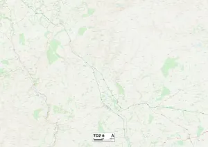 TD - Galashiels Prints: Scottish Borders TD2 6 Print Map Sector