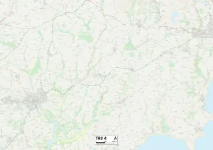 Cornwall TR2 4 Print Map