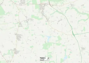County Durham TS28 5 Postcode Sector Print Map