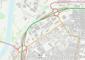 Middlesbrough TS1 5 Print Postcode Sector Map