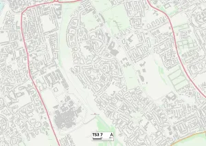 Middlesbrough TS3 7 Print Postcode Sector Map